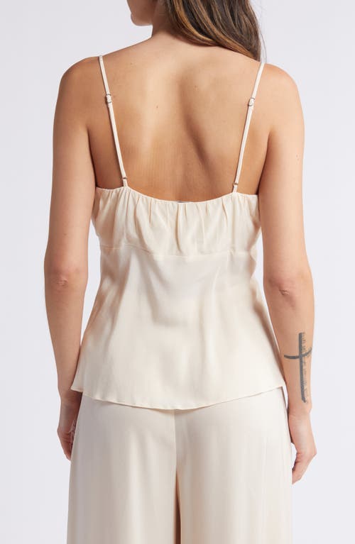 Shop Rue Sophie Florie Ruffle Trim Camisole In Champagne