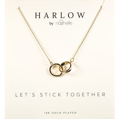 Harlow By Nashelle Interlocking Circles Boxed Necklace