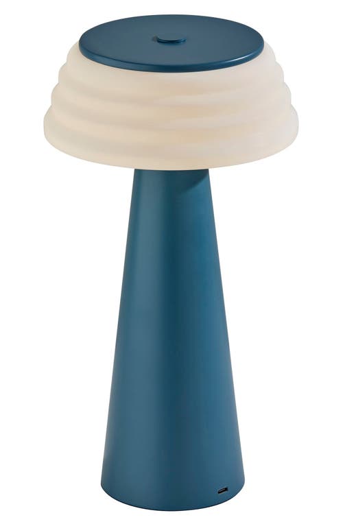 Adesso Lighting Jacky Cordless Led Table Lamp In Dusty Blue