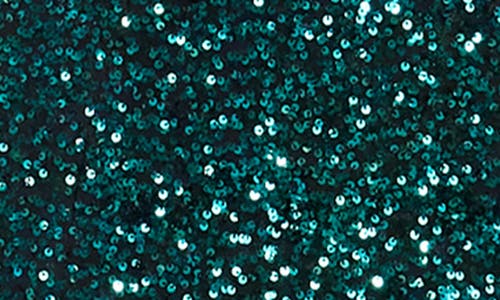 DRESS THE POPULATION DRESS THE POPULATION MISCHA SEQUIN SIDE SLIT LONG SLEEVE GOWN
