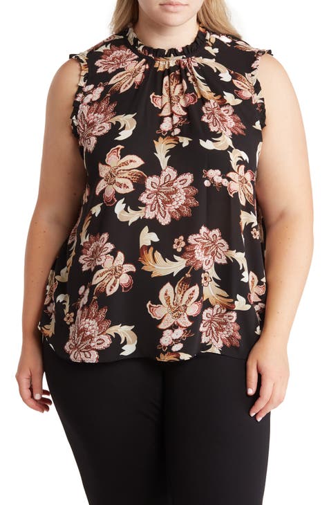Ruffle Crewneck Top (Plus Size)