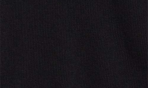 Shop Stone Island Compass Logo Crewneck Wool Blend Sweater In Black
