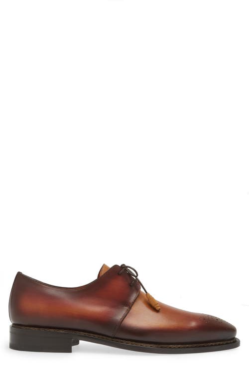 Shop Mezlan Principe Tassel Derby In Tan/rust