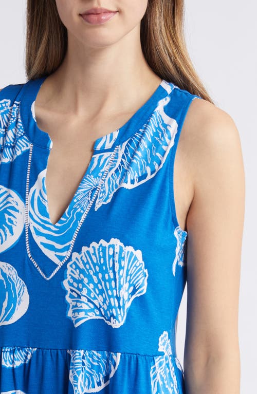 Lilly Pulitzer ® Sydnee Seashell Print Maxi Dress In Barton Blue Oversized
