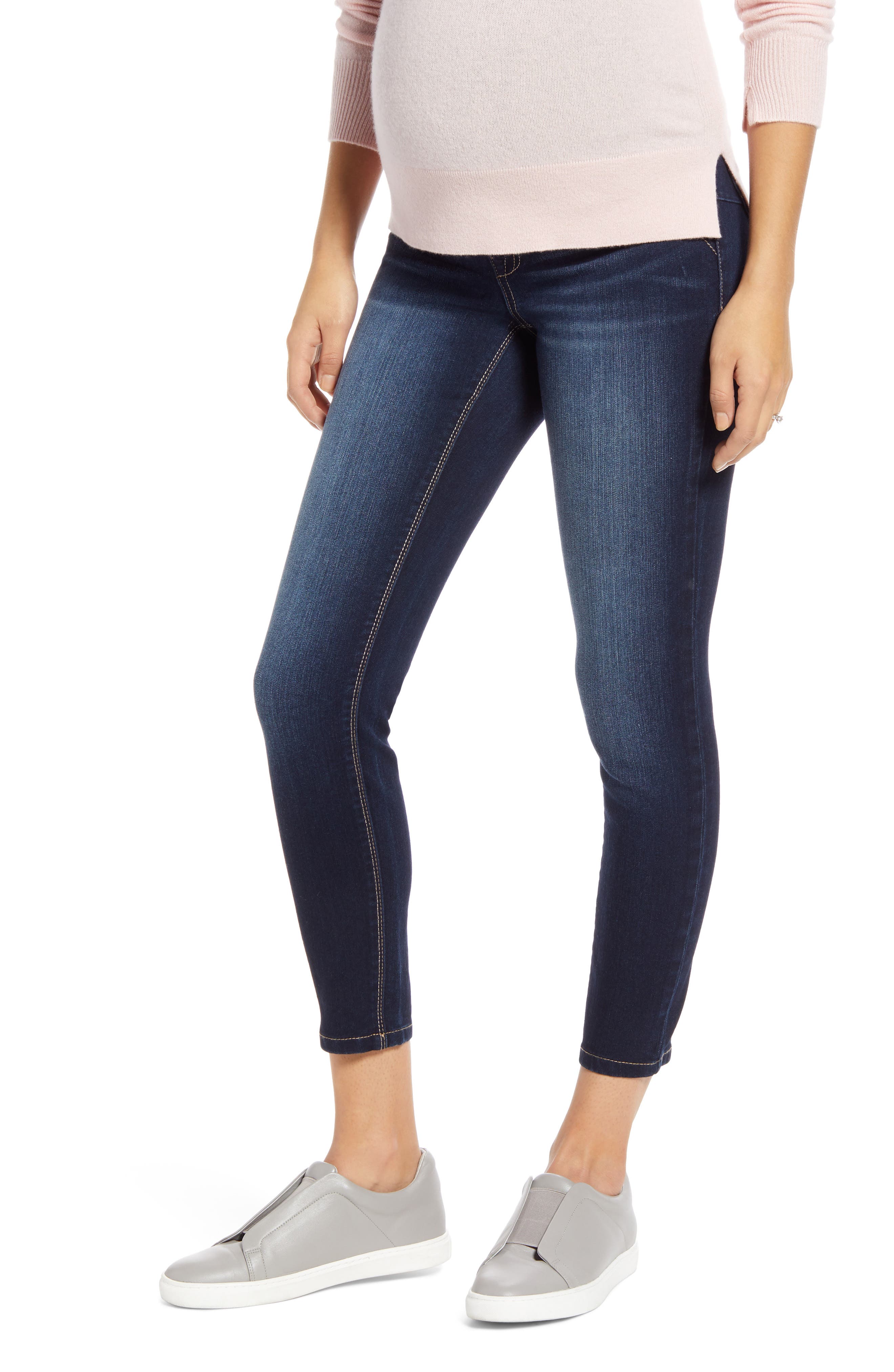 maternity cropped jeans