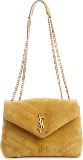 Saint Laurent Toy Loulou Puffer Quilted Suede Shoulder Bag in Loden Green  at Nordstrom - Yahoo Shopping