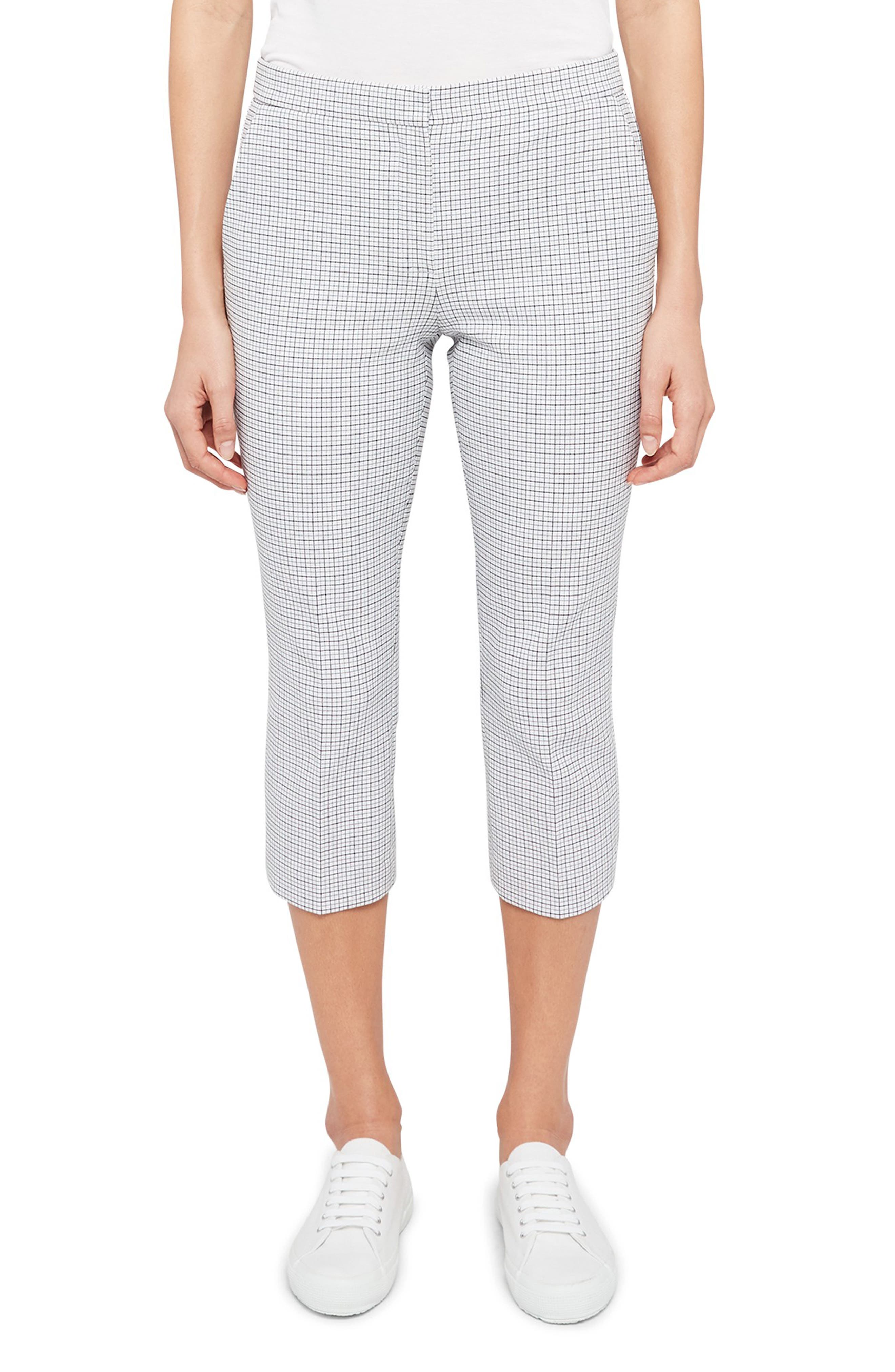 stretch cotton capris