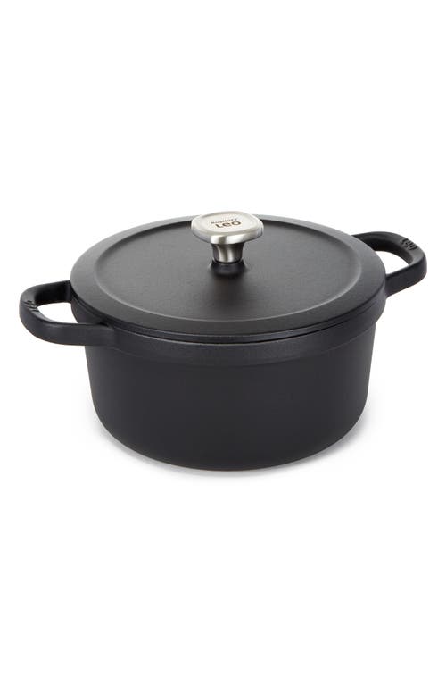 Berghoff Leo Graphite 6-quart Cast Iron Stock Pot In Black