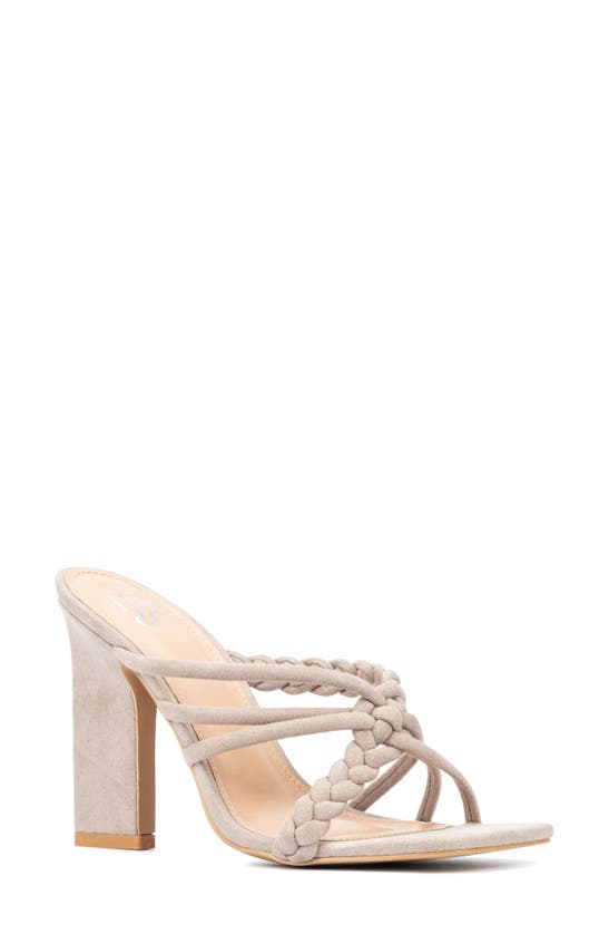 New York And Company Dalia Heeled Sandal In Grey