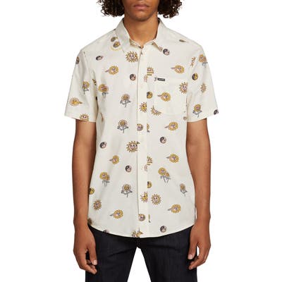 Volcom Peace Stones Print Shirt, White