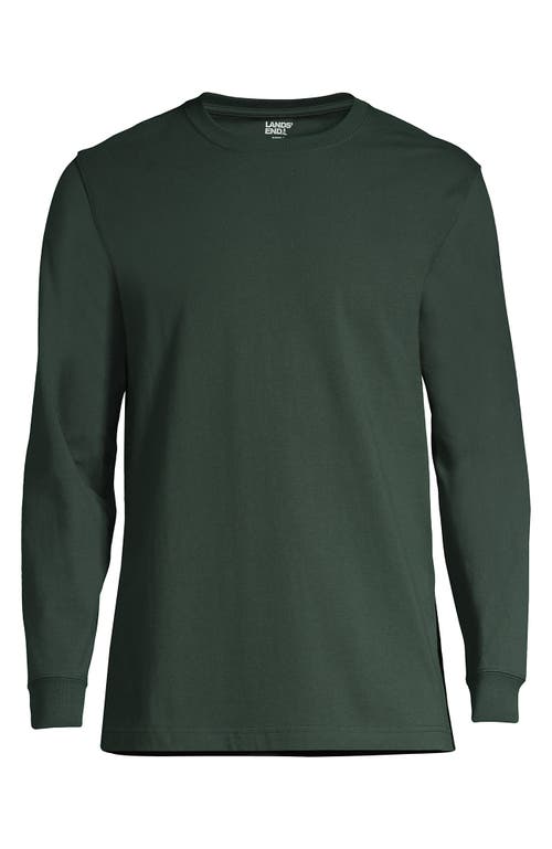 Shop Lands' End Super-t Long Sleeve T-shirt In Deep Woodland Green