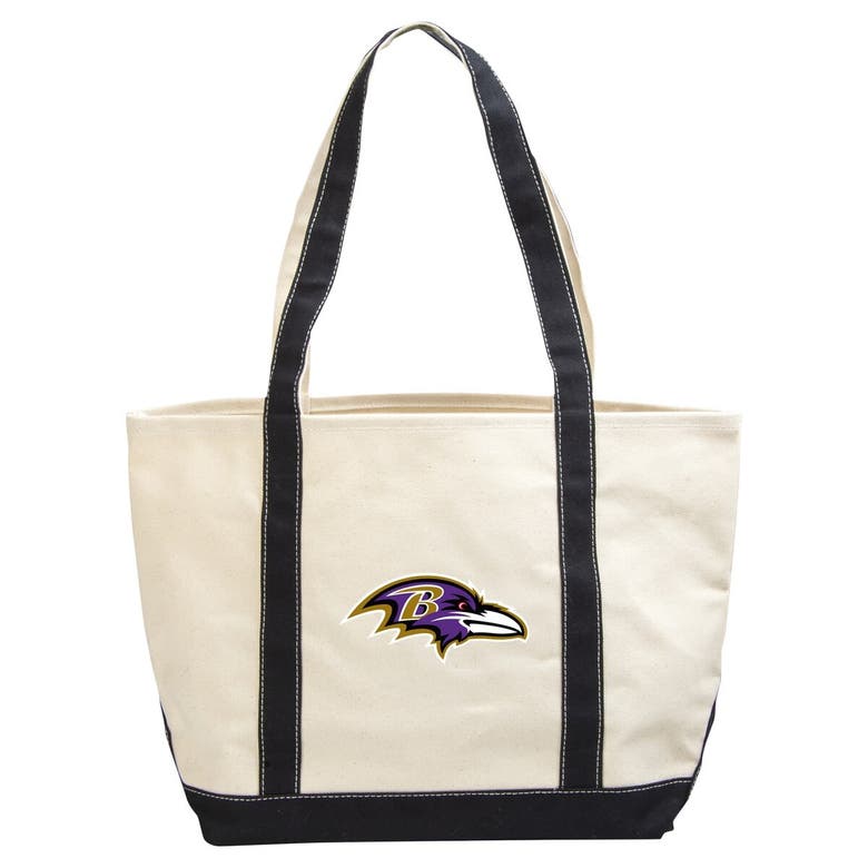 Shop Logo Brands Baltimore Ravens Canvas Tote Bag In Cream