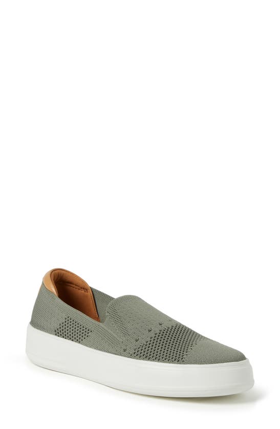Original Comfort By Dearfoams Sophie Knit Slip-on Sneaker In Moss