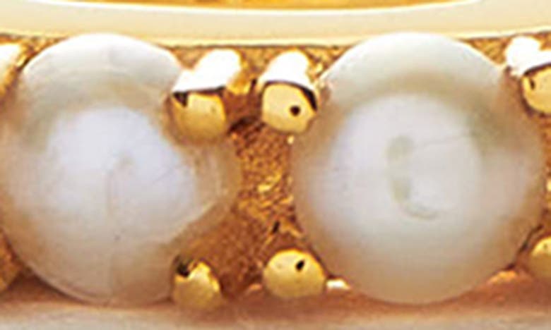 Shop Missoma Mother-of-pearl Huggie Hoop Earrings In Gold