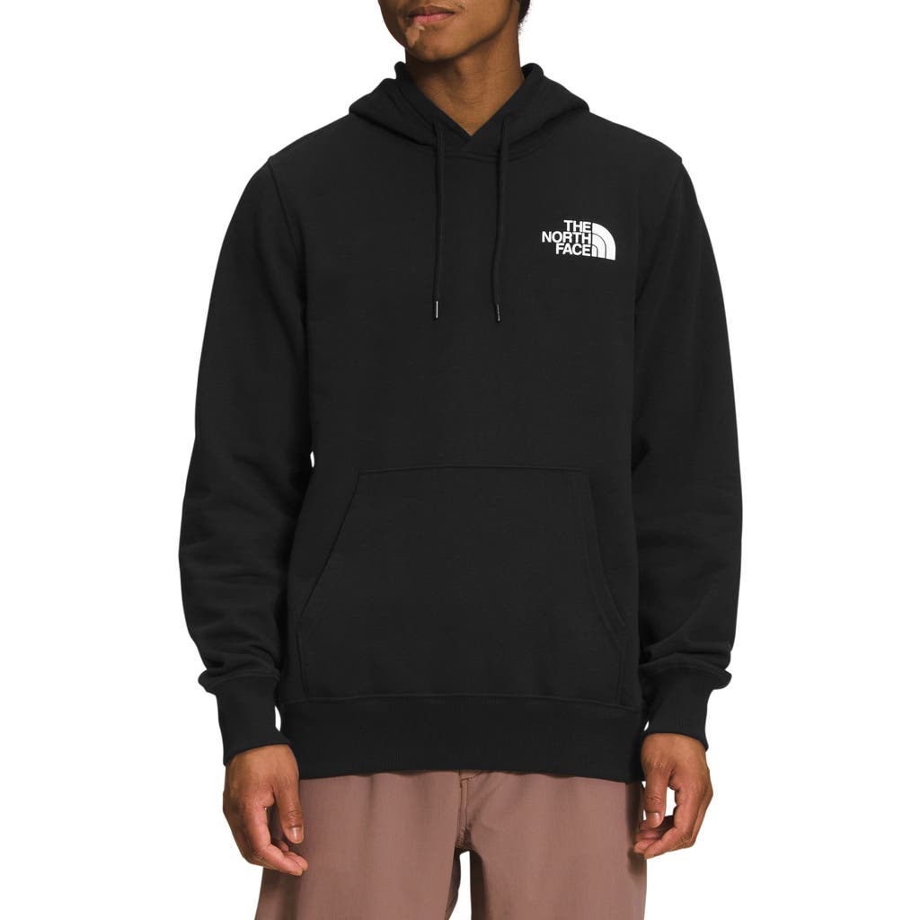 The North Face Nse Box Logo Graphic Hoodie In Tnf Black/tnf White