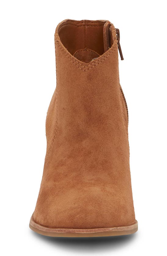 Lucky Brand Pellyon Stack Heel Bootie In Ginger