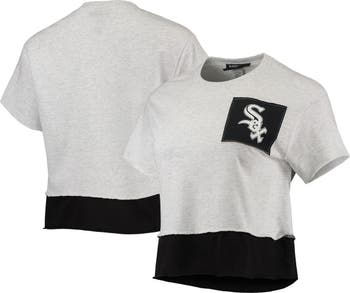 REFRIED APPAREL Women's Refried Apparel Heathered Gray Chicago White Sox  Cropped T-Shirt