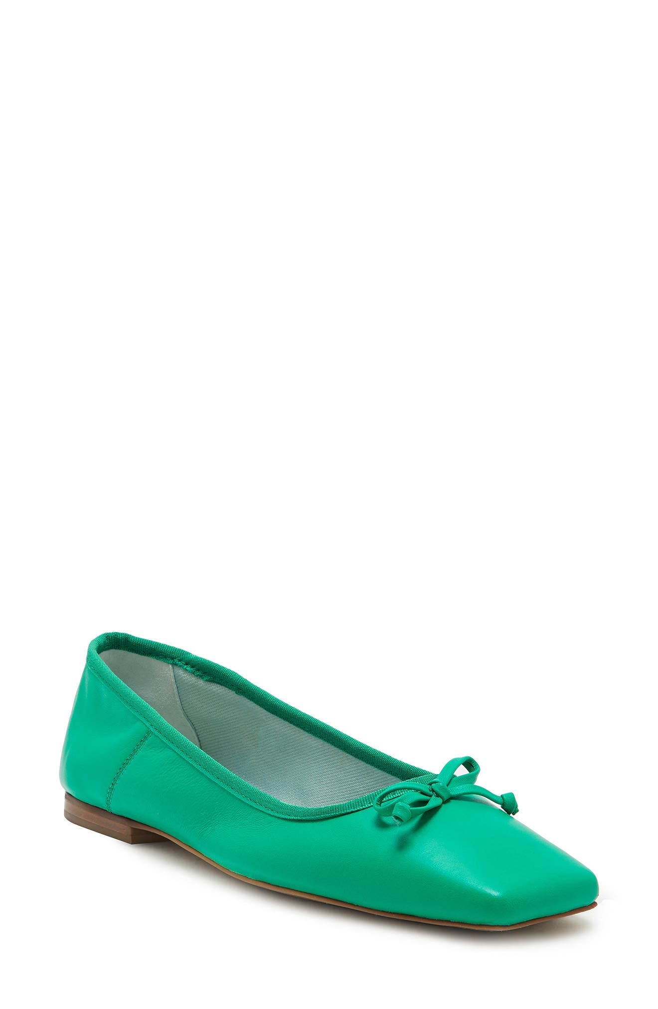 green flat shoes