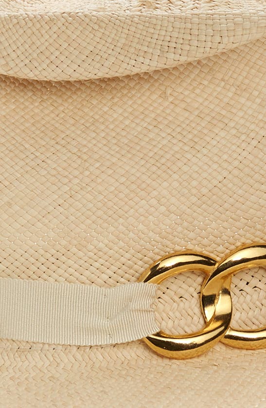 Gladys Tamez Douglas Straw Hat In Cream