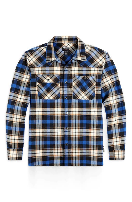 OUTDOOR RESEARCH FEEDBACK FLANNEL BUTTON-UP SHIRT