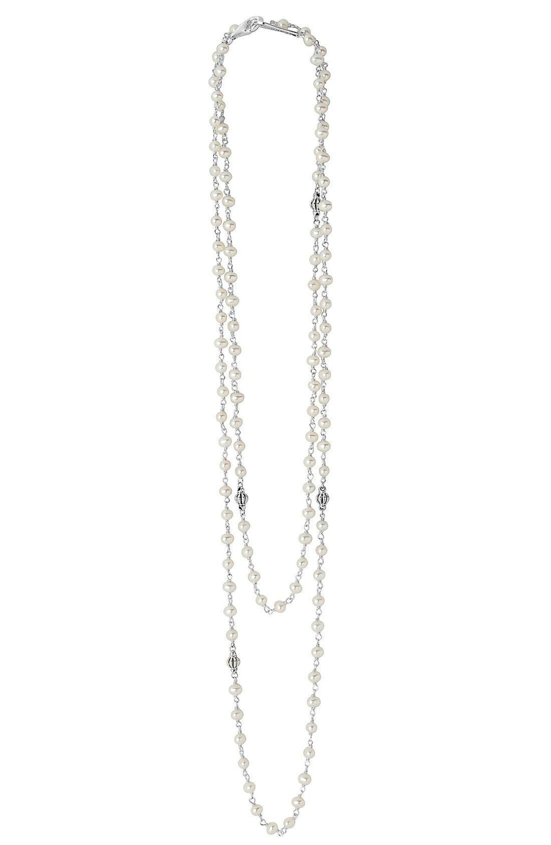LAGOS 'Luna' Long Pearl Necklace 