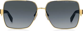 Marc Jacobs 58mm Chained Square Sunglasses | Nordstrom