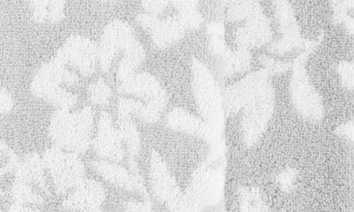 Lucky Brand Folk Floral 6-piece Assorted Towels In Glacier Grey