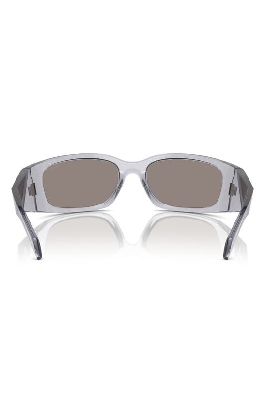 Shop Prada 60mm Butterfly Sunglasses In Transparent Grey