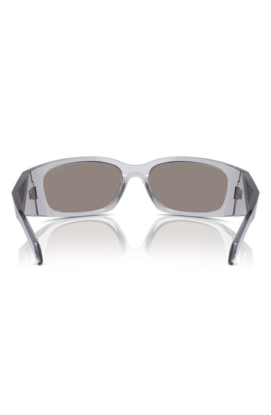 Prada 60mm Butterfly Sunglasses In Transparent Grey