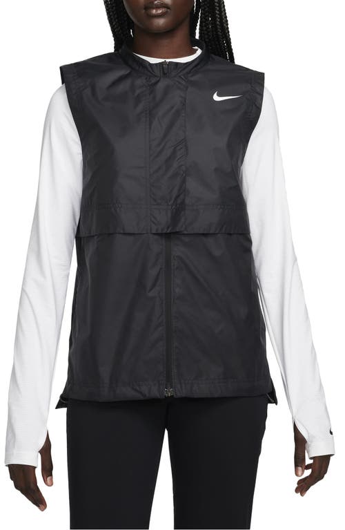 Nike Tour Repel Golf Vest In Black/white