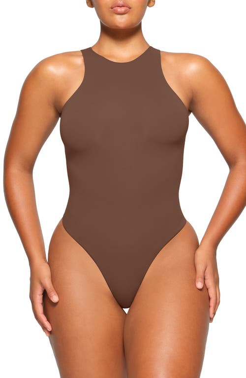 SKIMS - Seamless Sculpt Low Back Mid Thigh Bodysuit in Bronze at Nordstrom