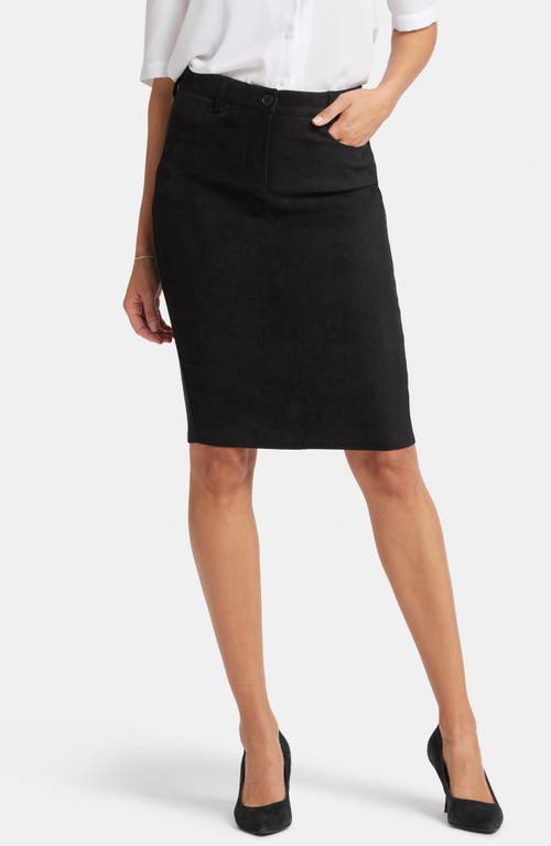 Shop Nydj 5-pocket Pencil Skirt In Black