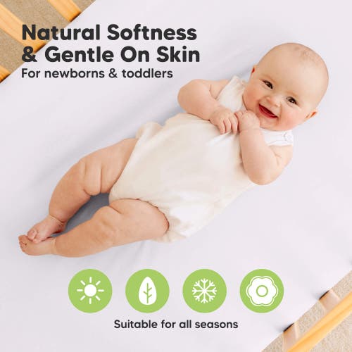 Keababies 2-pack Soothe [protect+] Waterproof Mini Crib Sheets In Lilac