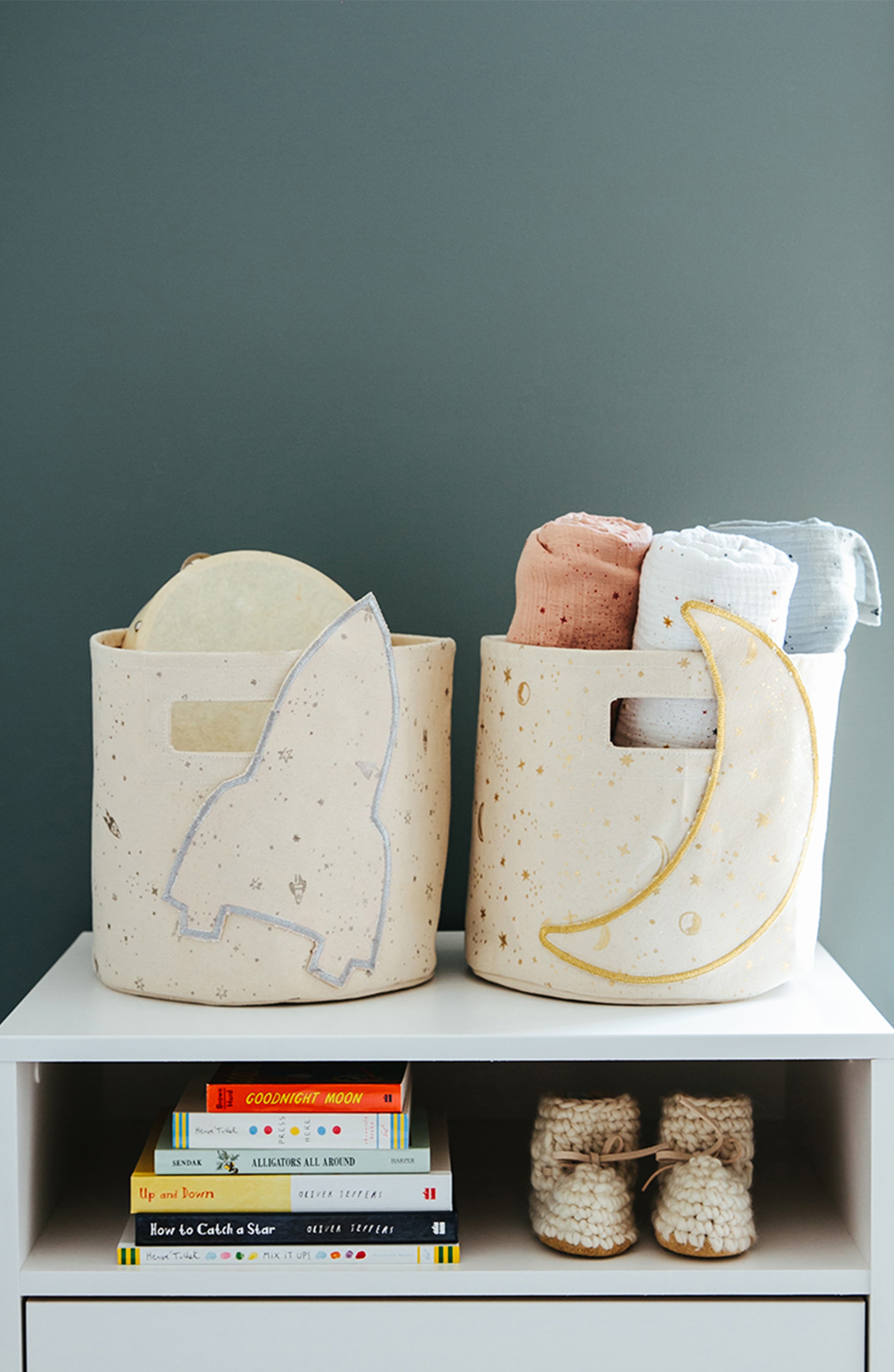 Pehr Celestial Moon Pint Canvas Bin Nordstrom