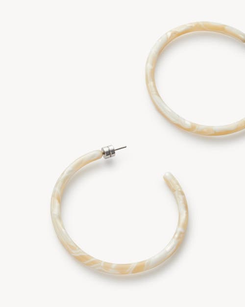 Machete Large Hoops In Ivory