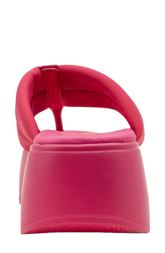Volatile La Paz Water Resistant Platform Flip Flop In Fuchsia