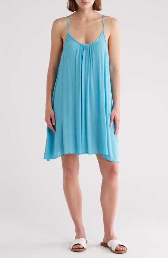 Elan Cover-up Slip Dress In Aqua