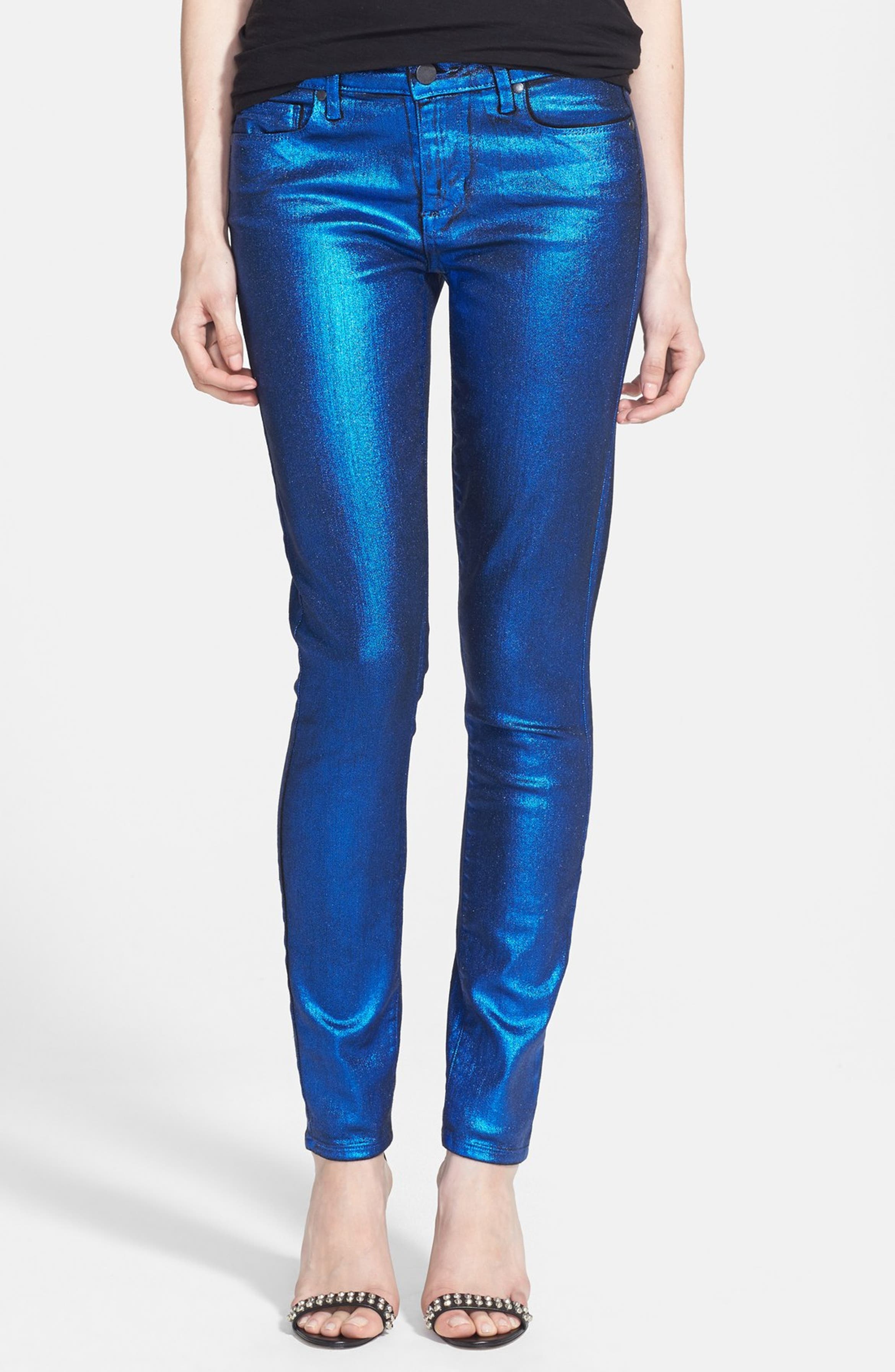 Paige Denim 'Verdugo' Coated Ultra Skinny Jeans (Blue Galaxy) | Nordstrom