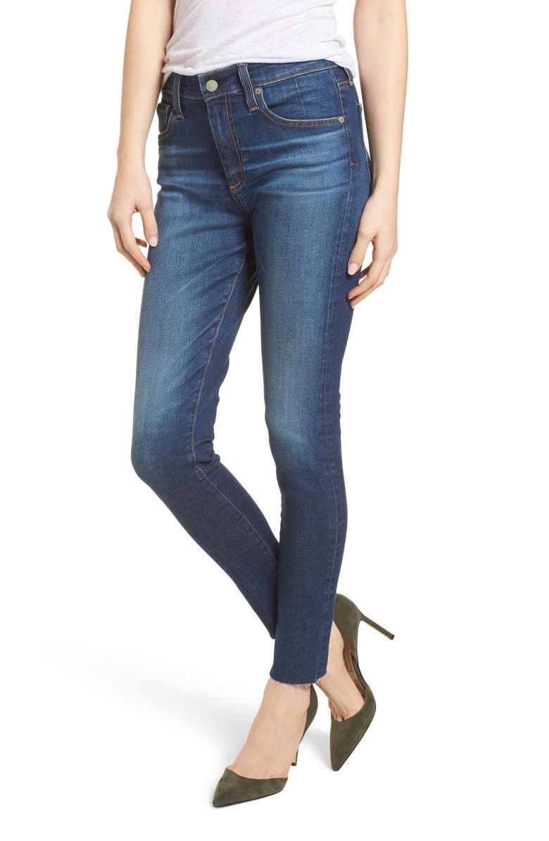 AG The Farrah High Waist Ankle Skinny Jeans (7 Year Chasm) | Nordstrom