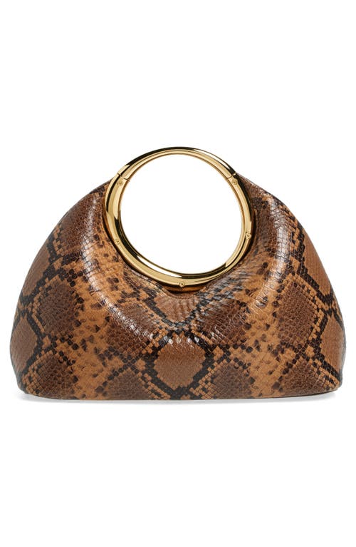 Jacquemus Le Petite Calino Leather Top Handle Bag In Light Brown