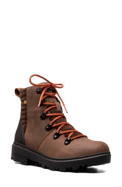 Shop Bogs Holly Waterproof Lace-up Boot In Brown