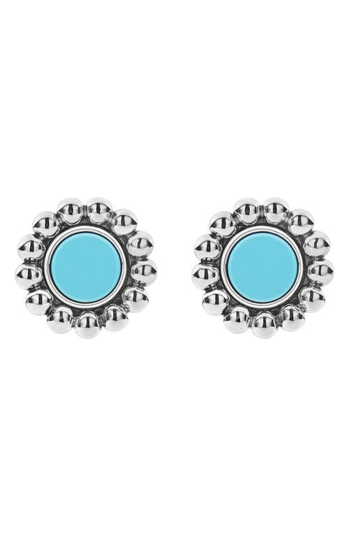 LAGOS Maya Ceramic Stud Earrings in Silver at Nordstrom