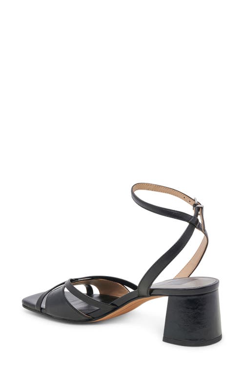 Shop Dolce Vita Blakly Ankle Strap Sandal In Midnight Crinkle Patent