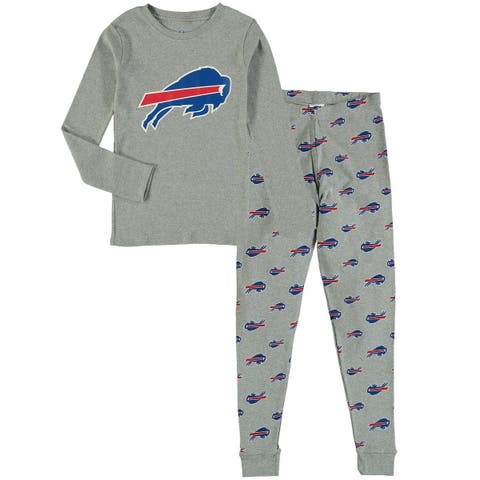 Youth Heathered Gray San Francisco 49ers Long Sleeve T-Shirt & Pants Sleep  Set