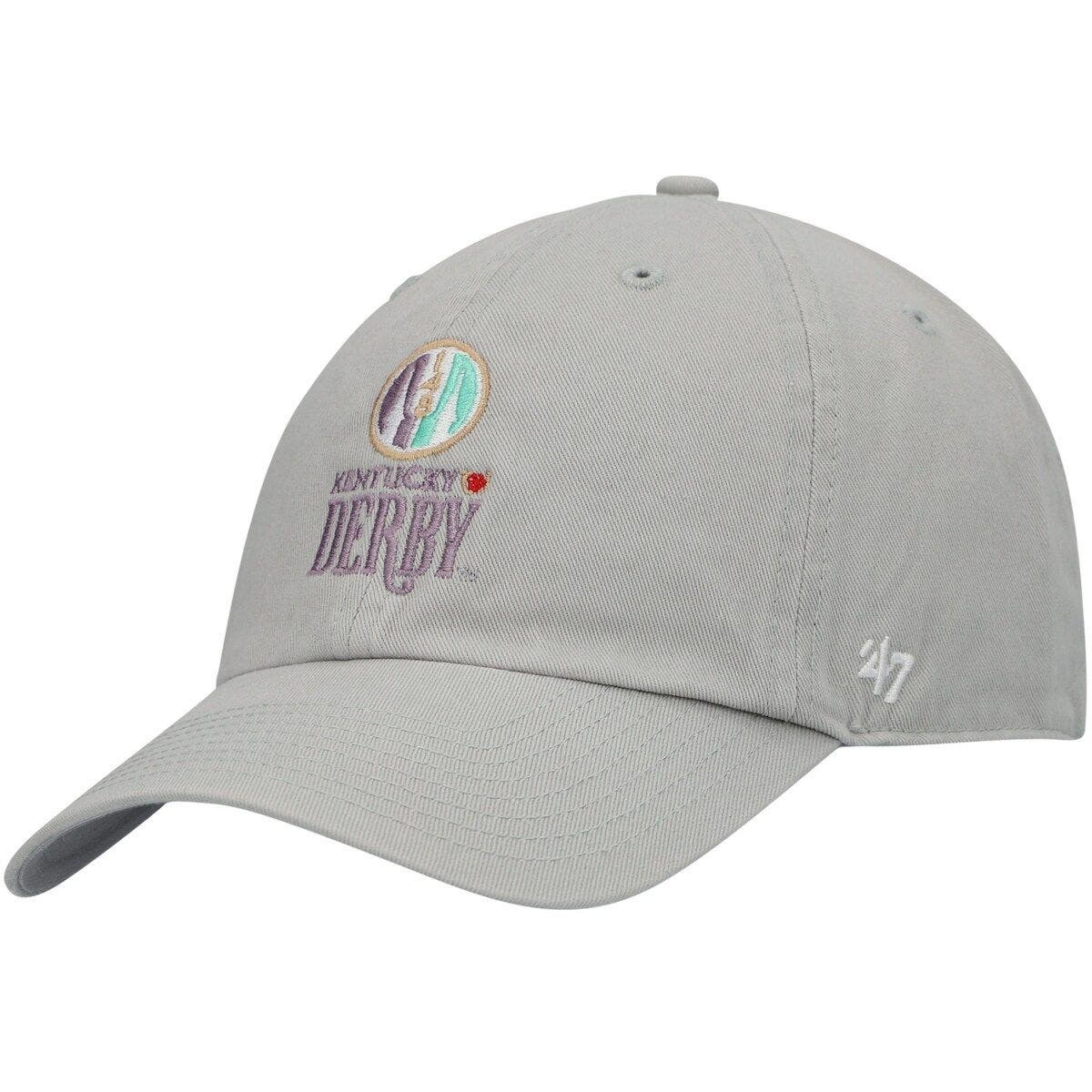 '47 Men's '47 Gray Kentucky Derby 148 Official Logo Clean Up Adjustable