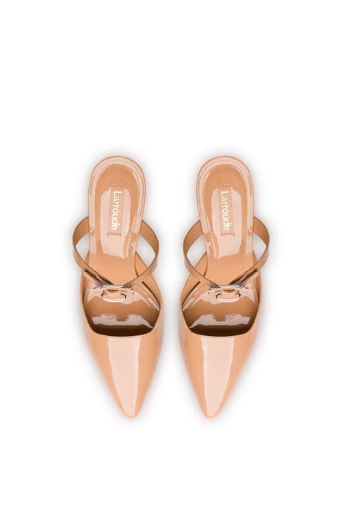 Shop Larroude Larroudé Daisy Pump In Tan