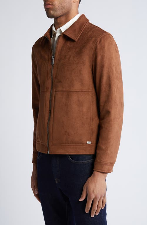 HART SCHAFFNER MARX HART SCHAFFNER MARX WESTWOOD WATER RESISTANT FAUX SUEDE JACKET