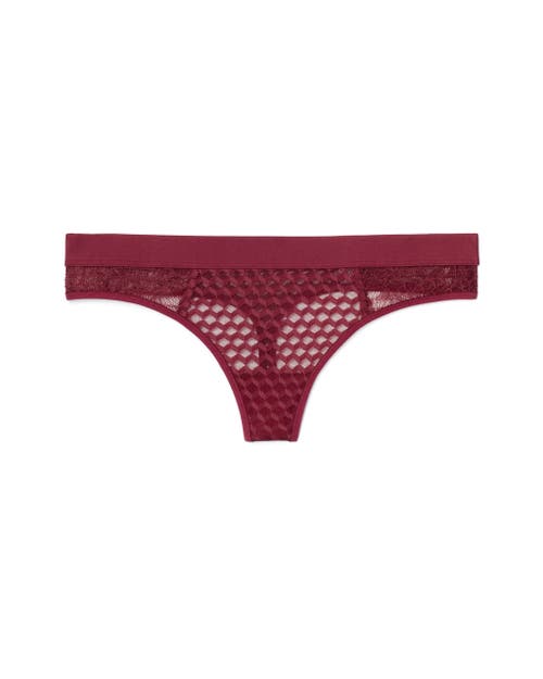Naia Pietra Thong Panties In Dark Brown
