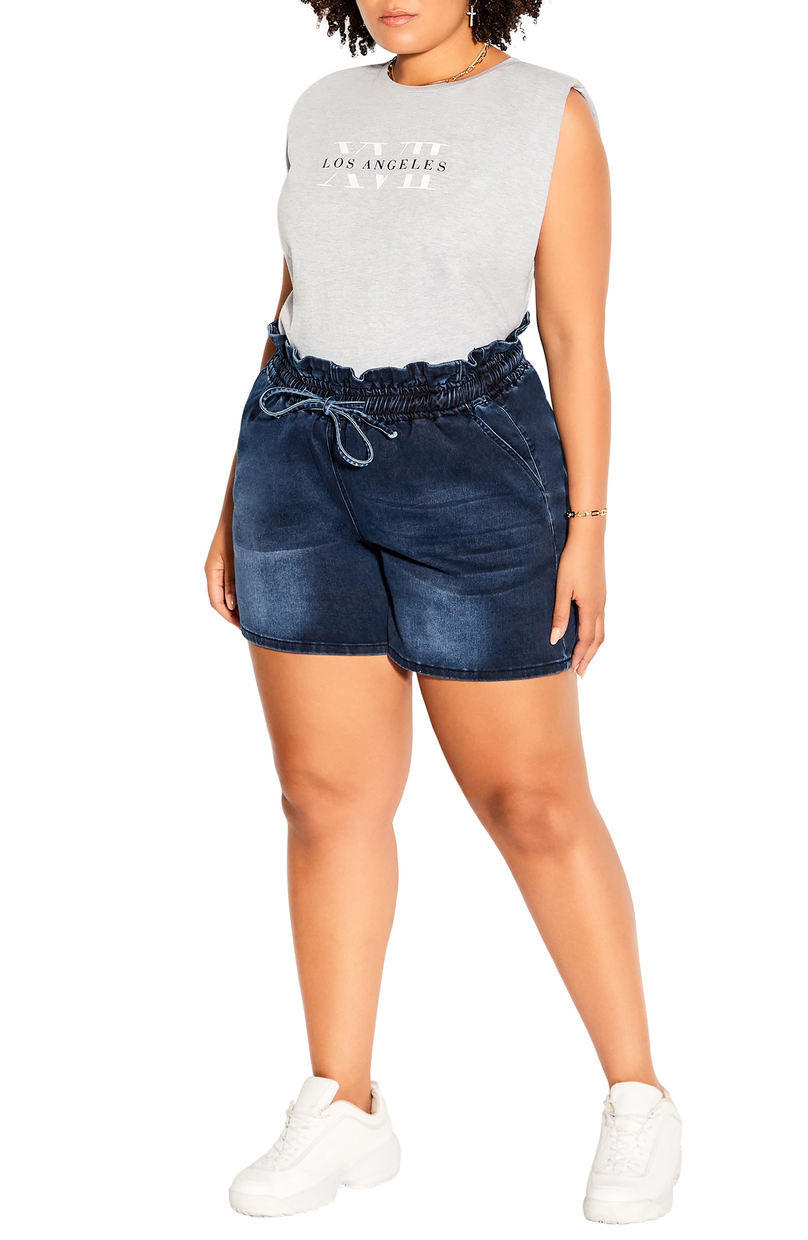 chic jean shorts plus size