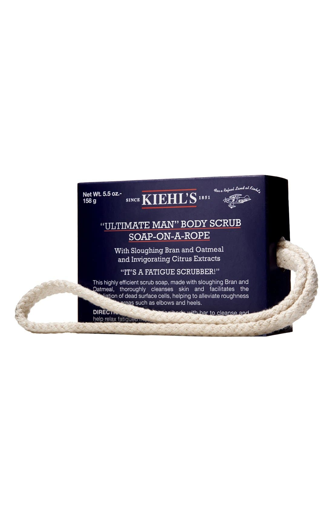 Kiehl's Since 1851 'Ultimate Man' Body Scrub Soap on a Rope Nordstrom